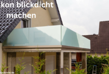 balkon blickdicht machen