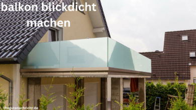 balkon blickdicht machen